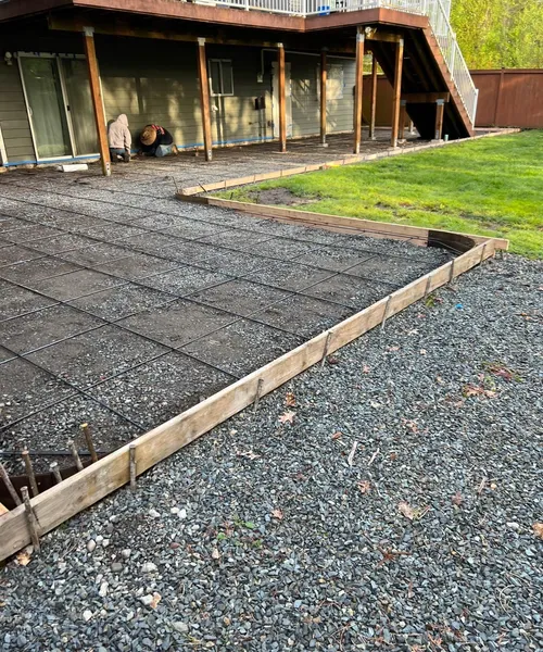 Broom Finish Patio And Sport Court Slab in Bothell 